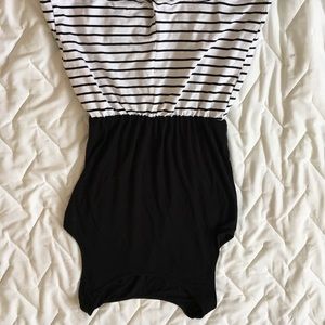 A striped comfy casual soft jumper.